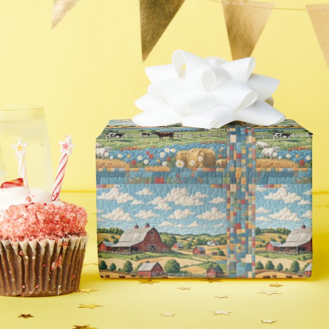 Landbesitz Geschenkpapier (Geburtstagsparty)