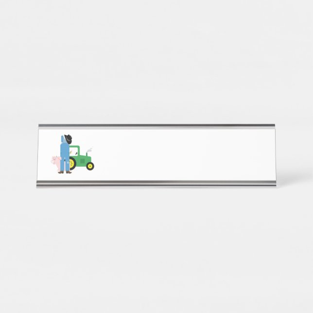 Landbetrieb Schreibtischnamensplakette (Vorderseite )