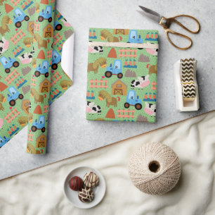 Landbetriebsleben Geschenkpapier