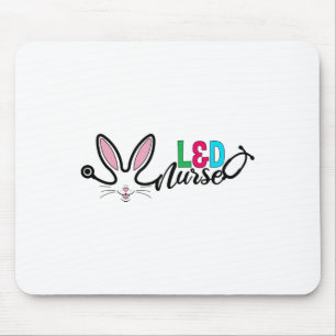 Landd Krankenschwester Bunny Ostern Stethoskop Geb Mousepad