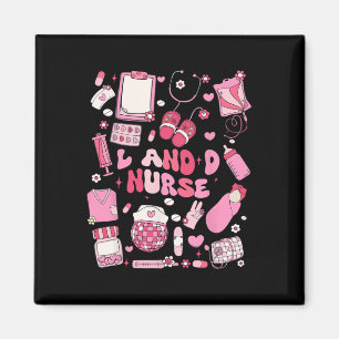 Landd Krankenschwester Valentine Hearts Labor Lief Magnet