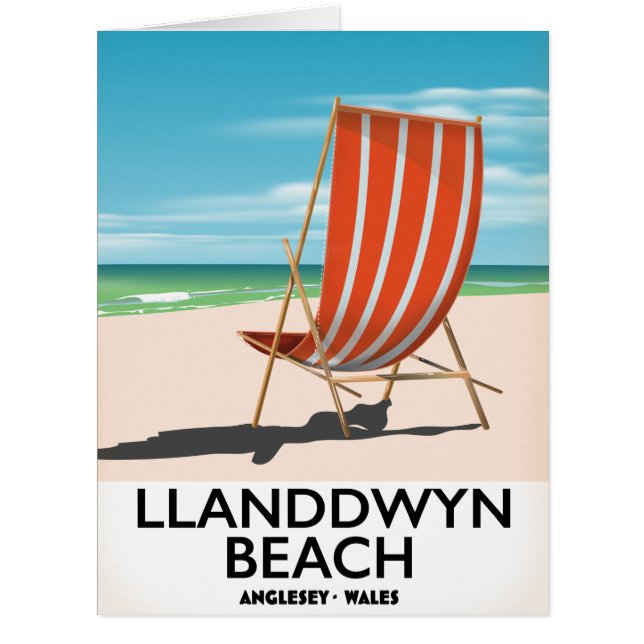 landdwyn Beach Anglesey Wales Reiseplakat (Vorderseite)