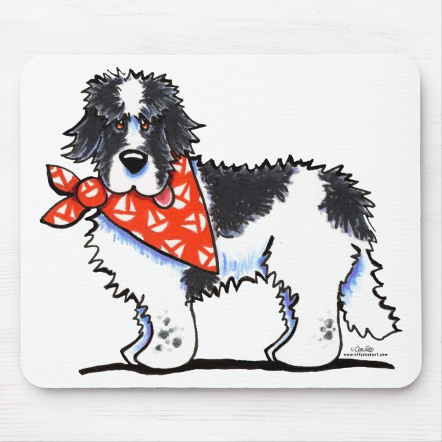 Landeer Newfie Sailor Mousepad (Vorne)