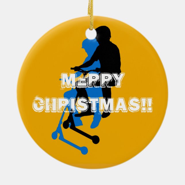 Landegetriebe - Motorroller Keramik Ornament (Hinten)