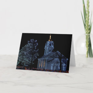 Landen nachts - oberes Kanada-Dorf - Weihnachten