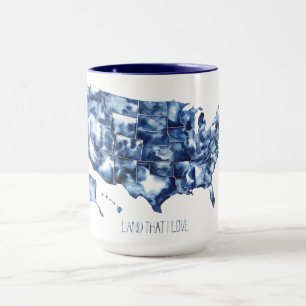 Landen Sie dass i-Liebe - Vereinigte Staaten Tasse