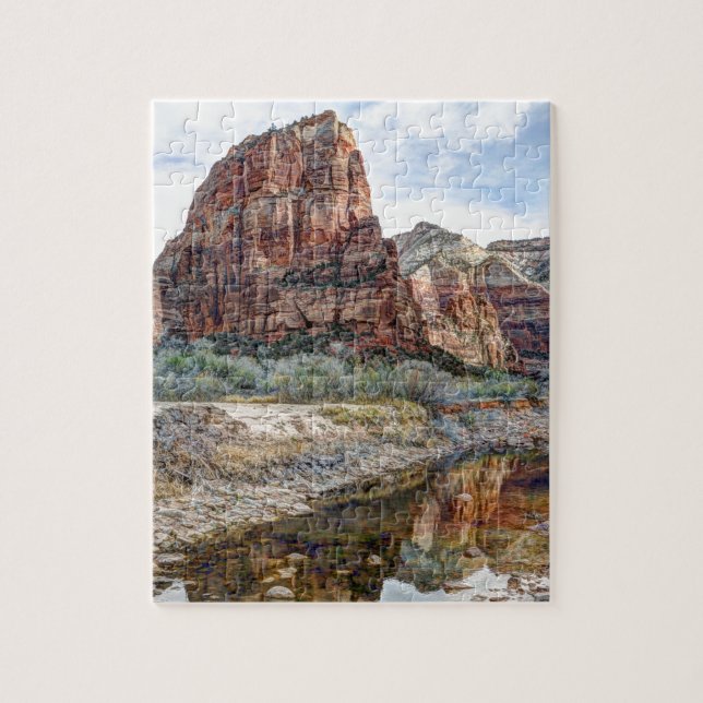 Landende Zion Nationalpark-Engel - Digital-Farbe (Vertikal)