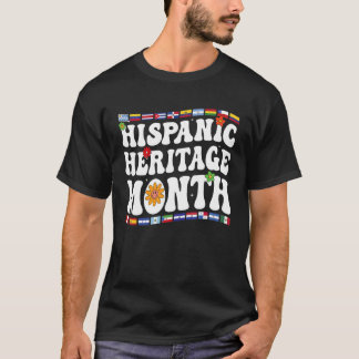 Länder Lateinamerikas Flaggen Hispanischer Erbe Mo T-Shirt