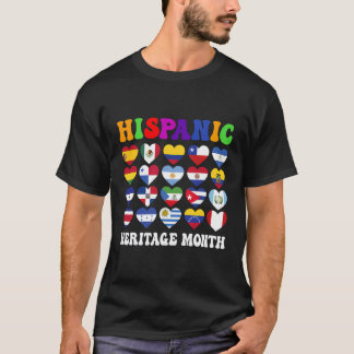 Länder Lateinamerikas Flaggen Hispanischer Erbe Mo T-Shirt