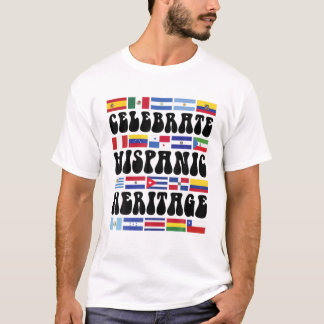Länder Lateinamerikas Flaggen Hispanischer Erbe Mo T-Shirt