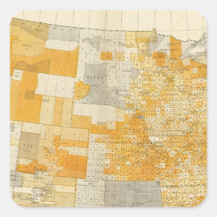 Länder Schulden pro Kopf Quadratischer Aufkleber