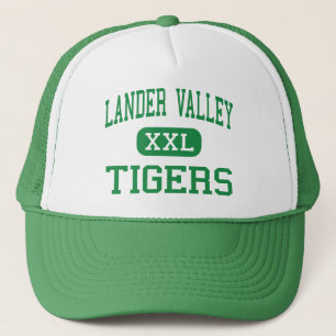 Lander-Tal - Tiger - hoch - Lander Wyoming Truckerkappe