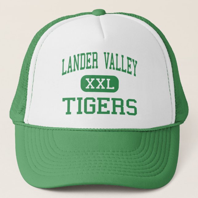 Lander-Tal - Tiger - hoch - Lander Wyoming Truckerkappe (Vorderseite)