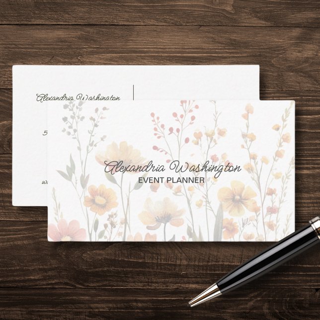 Länder-Wildblumen mit QR-Code Visitenkarte (Von Creator hochgeladen)