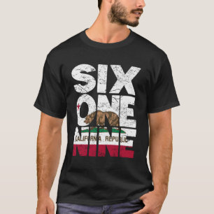 Ländercode der Republik Kalifornien 619 T-Shirt