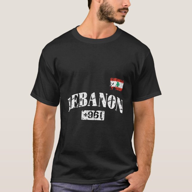 Ländercode für Not leidende Libanon T-Shirt (Vorderseite)