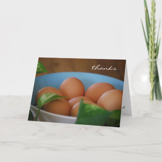 Ländereien Danke Karte (Vorderseite)