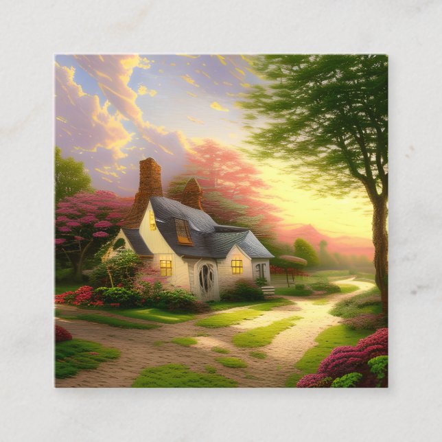 Länderfarben Quadratische Visitenkarte (Vorderseite)