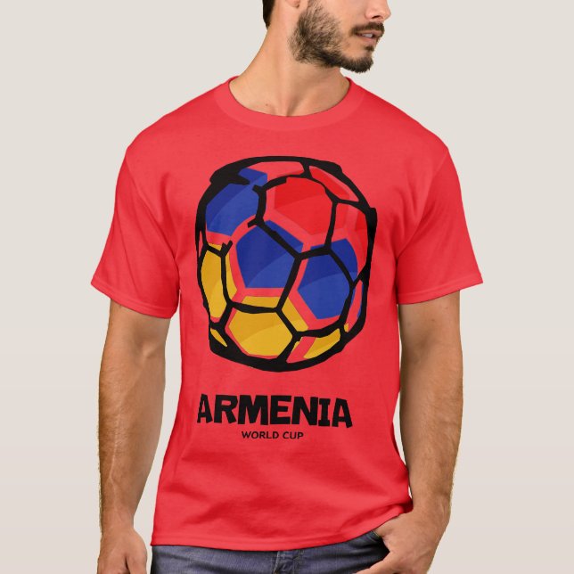 Länderflagge Armenien T-Shirt (Vorderseite)