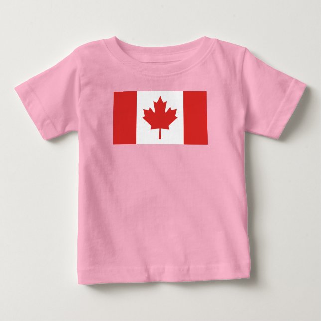 Länderflagge Kanada Baby T-shirt (Vorderseite)