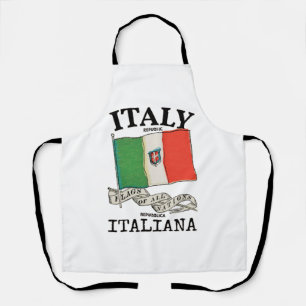 Länderflagge Vintag Italien Schürze