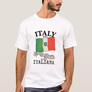 Länderflagge Vintag Italien T-Shirt