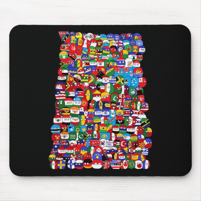 Länderflaggen Mousepad (Vorne)