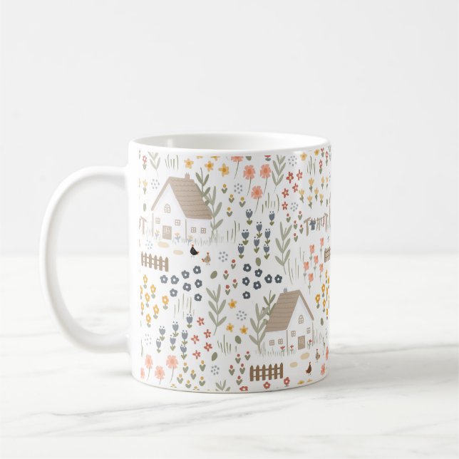 Ländergeschenk für die Hütte landwirtschaftlicher  Kaffeetasse (Links)