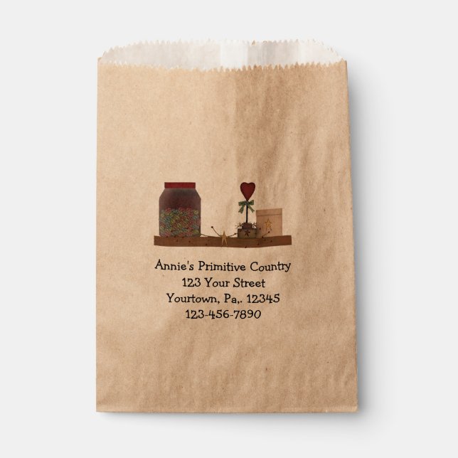 Länderprimitive Produktverpackung Geschenktütchen (Vorderseite)