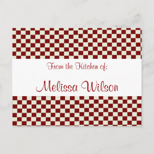 Länderspezifische Karo Postkarte