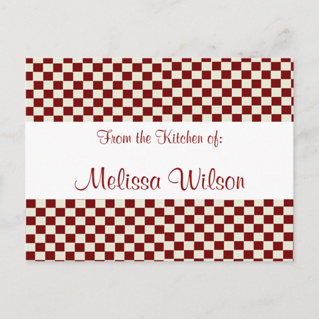 Länderspezifische Karo Postkarte (Vorderseite)