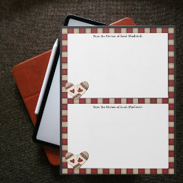 Länderspezifische Karo-Rezepte 2 - Aufwärts Editor Notizblock
