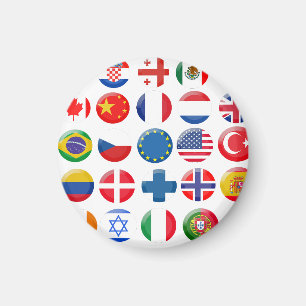 Ländersymbole Set Magnet
