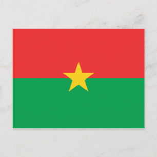 Landesflagge Burkina Faso Postkarte
