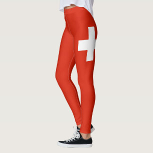Landesflagge der Schweiz anpassen Leggings