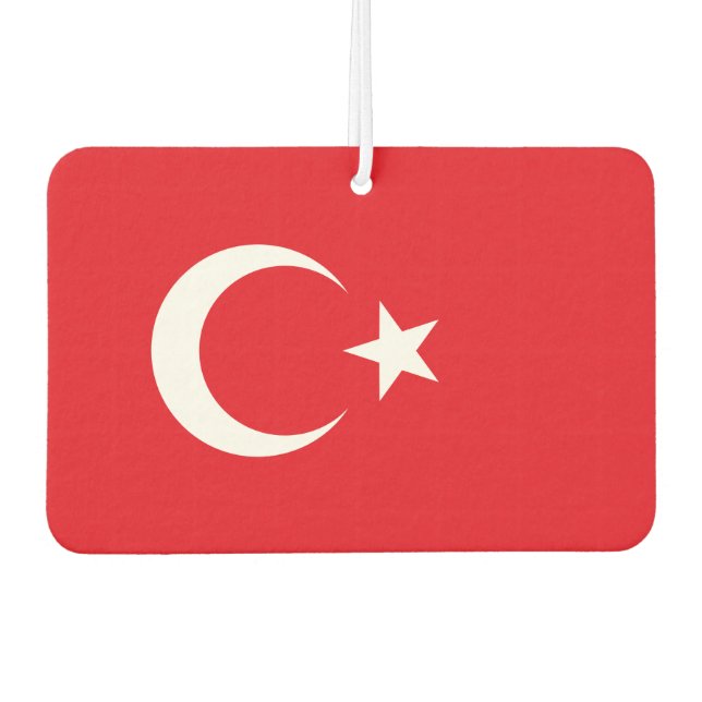 Landesflagge der Türkei Autolufterfrischer (Vorderseite)