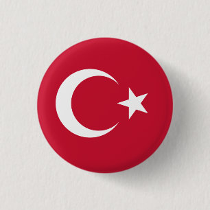 Landesflagge der Türkei Button