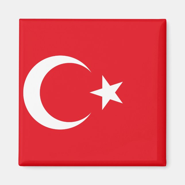 Landesflagge der Türkei Magnet (Vorne)