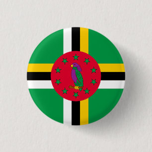 Landesflagge Dominicas Button
