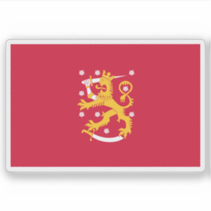 Landesflagge Finnlands (Dezember 1917 - Mai 1918) Aufkleber