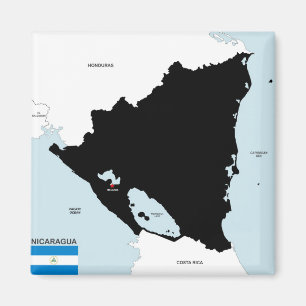 Landesflagge in Nicaragua Magnet