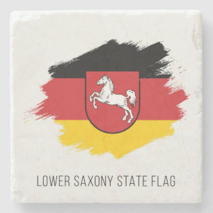 Landesflagge Niedersachsen Steinuntersetzer