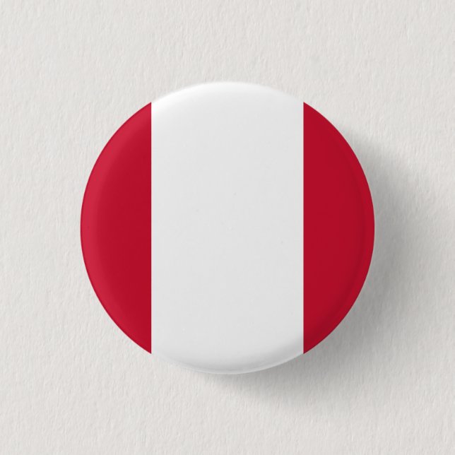 Landesflagge Perus Button (Vorderseite)