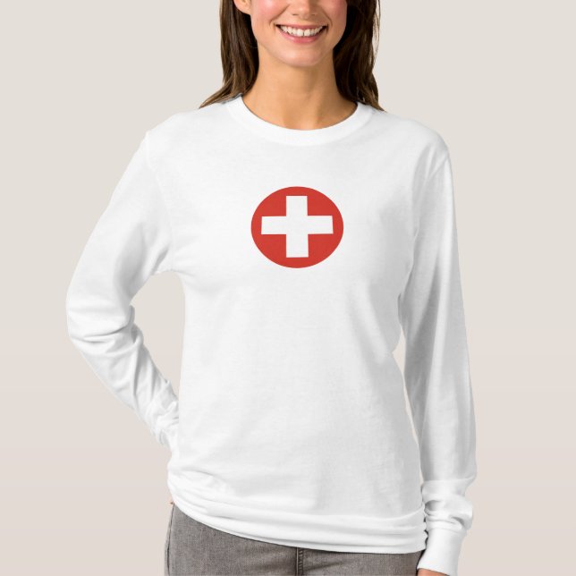 Landesflagge Symbol Armee Miliz T-Shirt (Vorderseite)