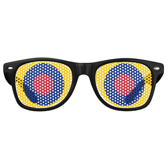 Landesflagge Venezuela - Rundsymbol Partybrille (Vorderseite)