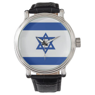 Landesflaggeisrael-Judedavid-Stern Armbanduhr