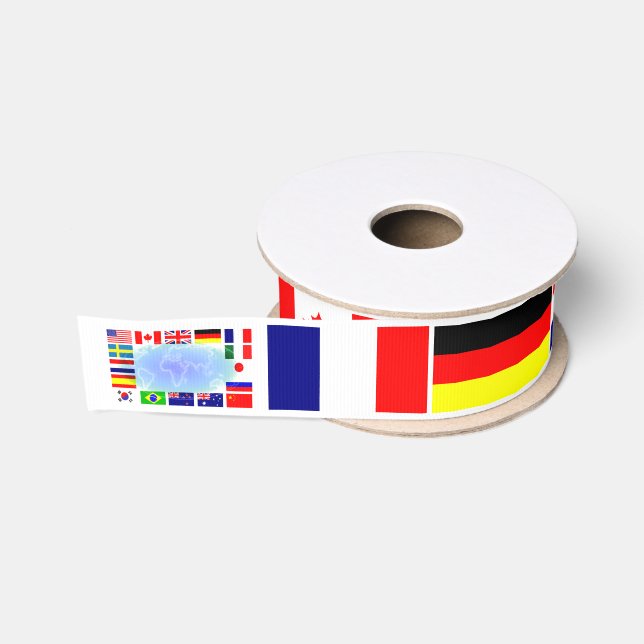 Landesflaggen Ripsband (Spule)
