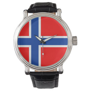 Landesflaggenorwegen-Norweger Armbanduhr