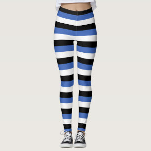 Landesymbollinien der Estonia-Flagge Leggings