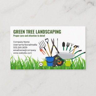 Landflucht   Garden Tool Set   Rasen Visitenkarte